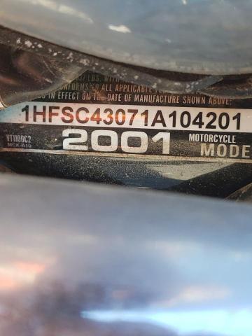 2001 HONDA VT1100 1HFSC43071A104201