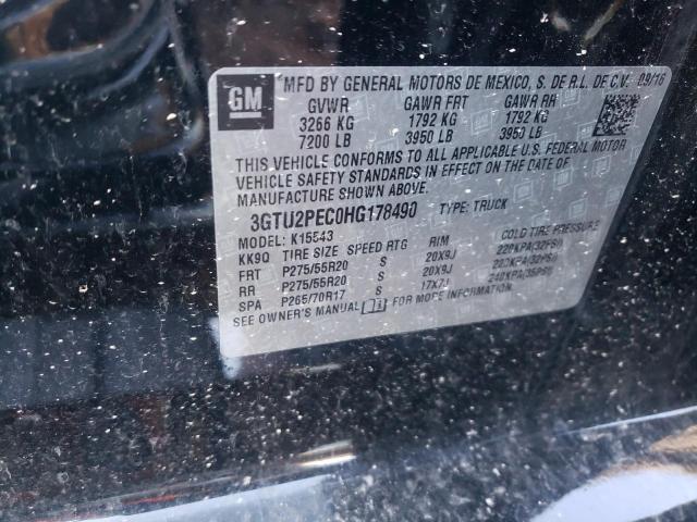 2017 GMC K15 3GTU2PEC0HG178490