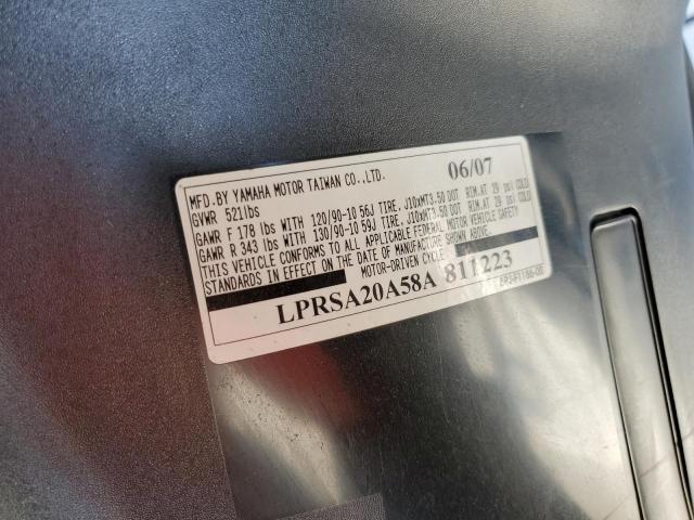 2008 YAMAHA ZUMA LPRSA20A58A811223
