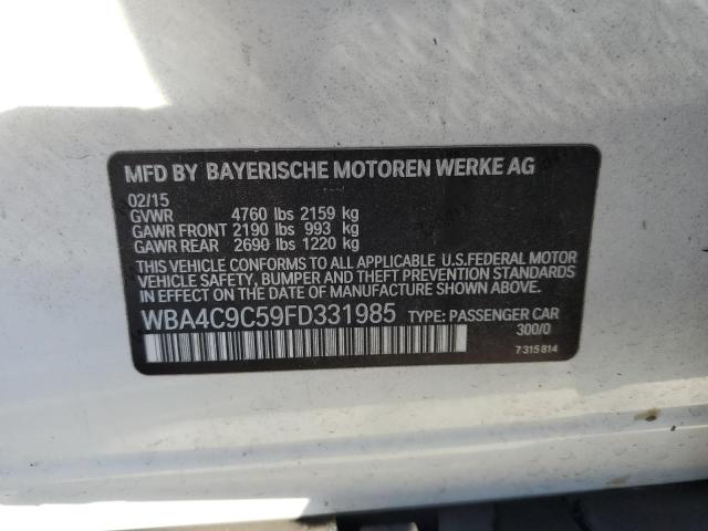 2015 BMW 428 XI GRA - WBA4C9C59FD331985