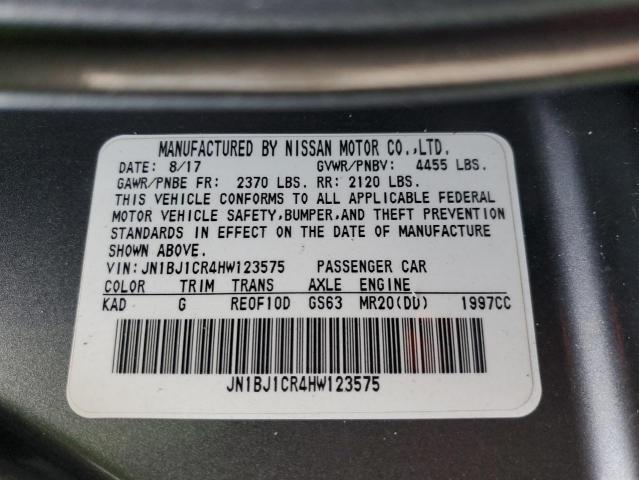 2017 NISSAN ROGUE SP JN1BJ1CR4HW123575