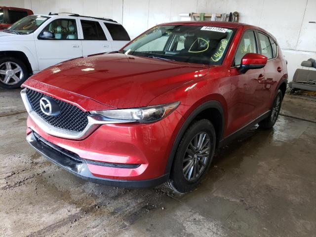 VIN: JM3KFBBL8H0147910 Auction: COPART Lot: 64617392 Location: MI - IONIA JM3KFBBL8H0147910 MAZDA CX-5 2017 RED Photo 2