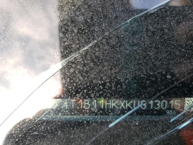 2019 TOYOTA CAMRY L - 4T1B11HKXKU813015