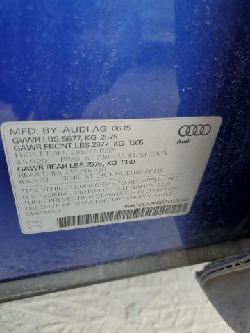 2016 AUDI SQ5 PREMIU - WA1CCAFP8GA019540