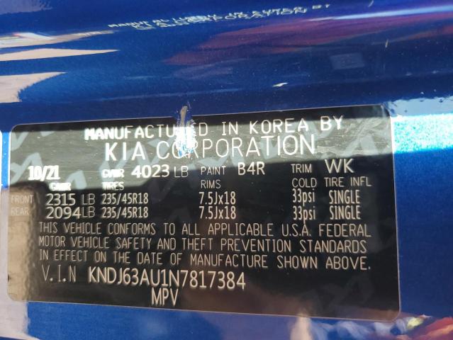 2022 KIA SOUL GT LI - KNDJ63AU1N7817384