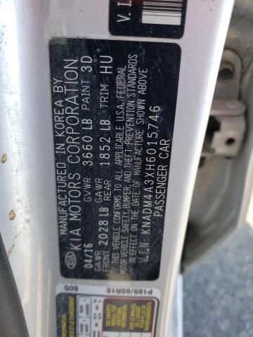 KNADM4A3XH6015746 KIA RIO LX