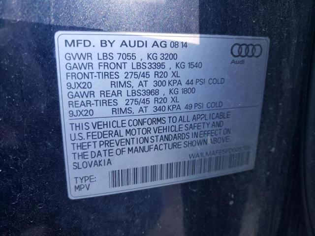2015 AUDI Q7 TDI PRE WA1LMAFE5FD005765
