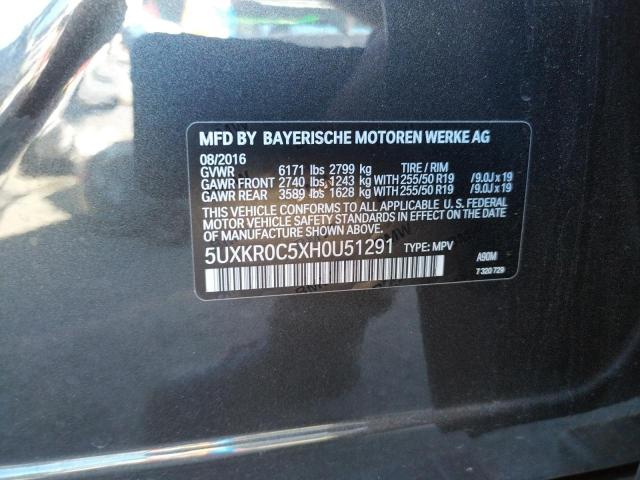 5UXKR0C5XH0U51291 BMW X5 Xdrive35i
