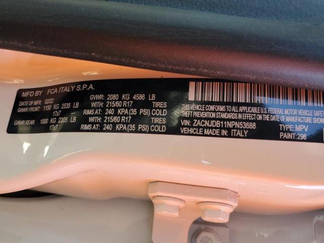 ZACNJDB11NPN53688 Jeep Renegade