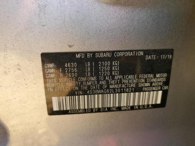 2020 SUBARU LEGACY SPO 4S3BWAG62L3011821