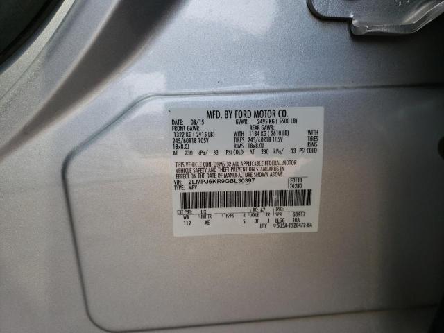 2016 LINCOLN MKX SELECT 2LMPJ6KR9GBL30397