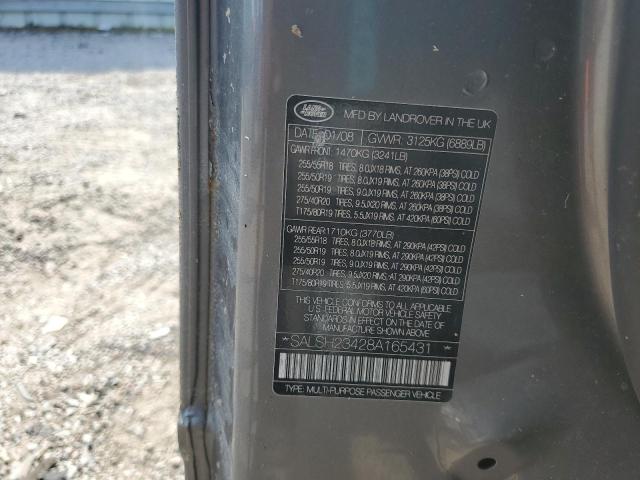 SALSH23428A165431 Land Rover Range Rover Sport Supercharged