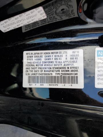 2015 HONDA CR-Z JHMZF1D42FS003079