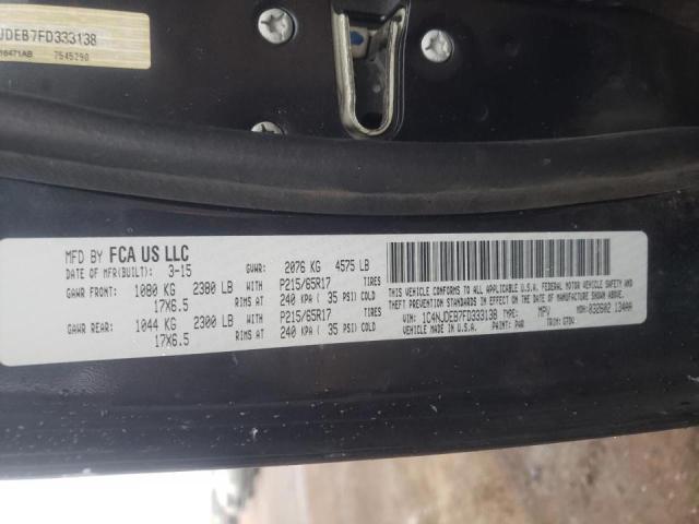 2015 JEEP COMPASS AL 1C4NJDEB7FD333138