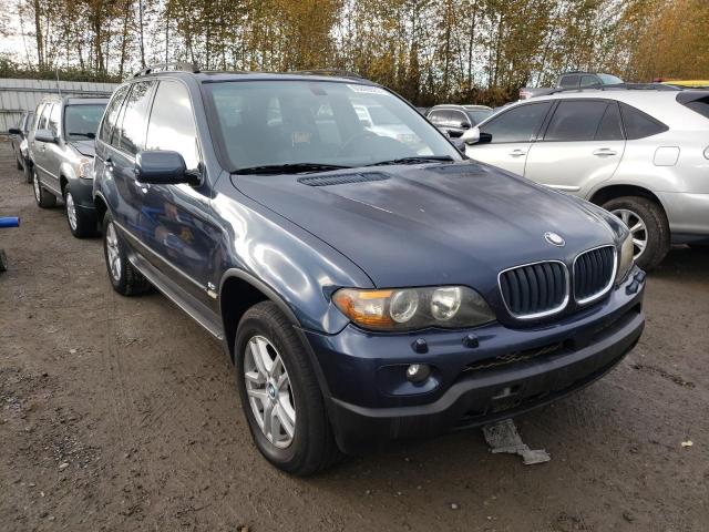 Salvage cars for sale from Copart Arlington, WA: 2004 BMW X5 3.0I