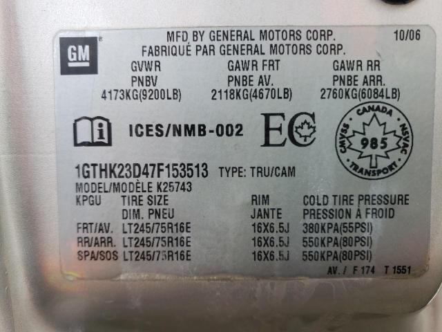1GTHK23D47F153513 GMC Sierra K2500 Heavy Duty
