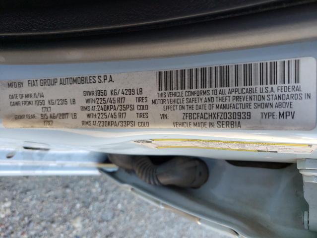 2015 FIAT 500L LOUNG ZFBCFACHXFZ030939