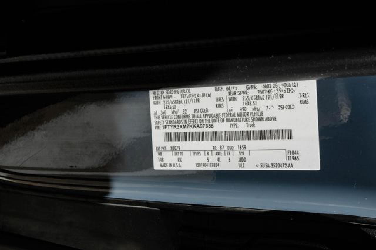 2019 Ford Transit T-250 VIN: 1FTYR3XM7KKA97658 Lot: 65615732