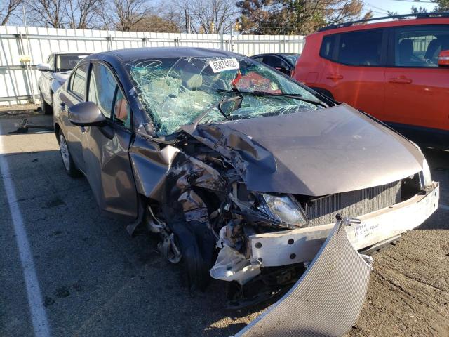 Salvage cars for sale from Copart Moraine, OH: 2013 Honda Civic LX
