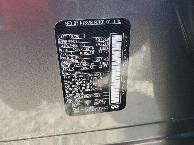 2021 INFINITI QX50 LUXE 3PCAJ5BB4MF109257