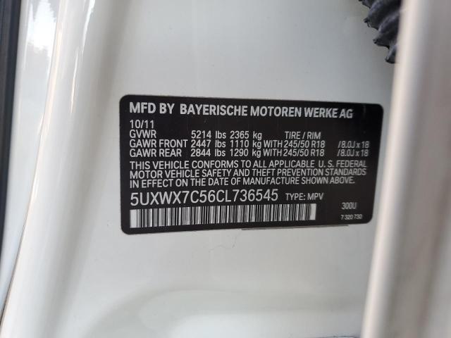 5UXWX7C56CL736545 BMW X3 Xdrive35i