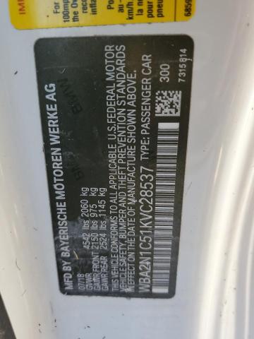 2019 BMW M240I WBA2N1C51KVC28537