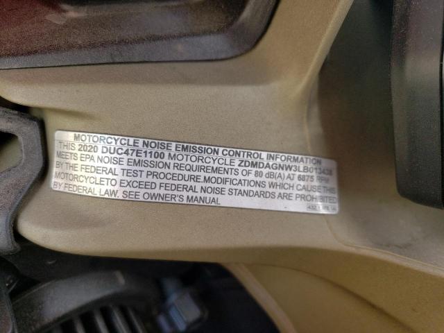 2020 DUCATI PANIGALE V ZDMDAGNW3LB013438