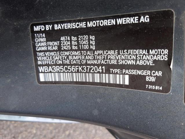 2015 BMW 435 XI WBA3R5C56FK372041