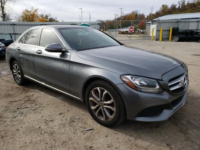 Salvage cars for sale from Copart West Mifflin, PA: 2017 Mercedes-Benz C 300 4matic