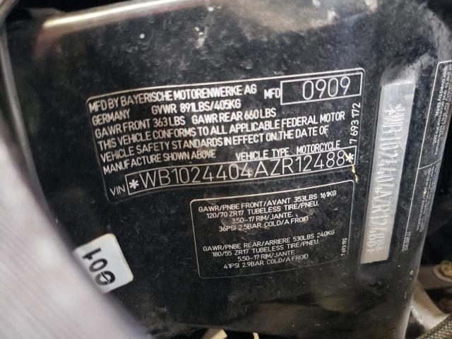 2010 BMW F800 ST WB1024404AZR12488