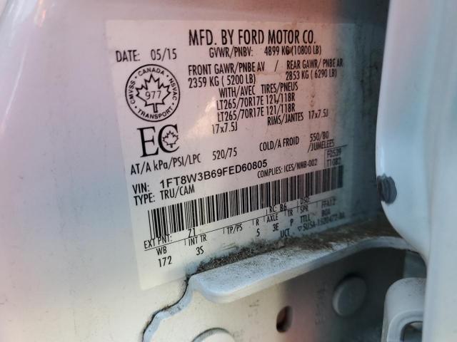 2015 FORD F 350 1FT8W3B69FED60805