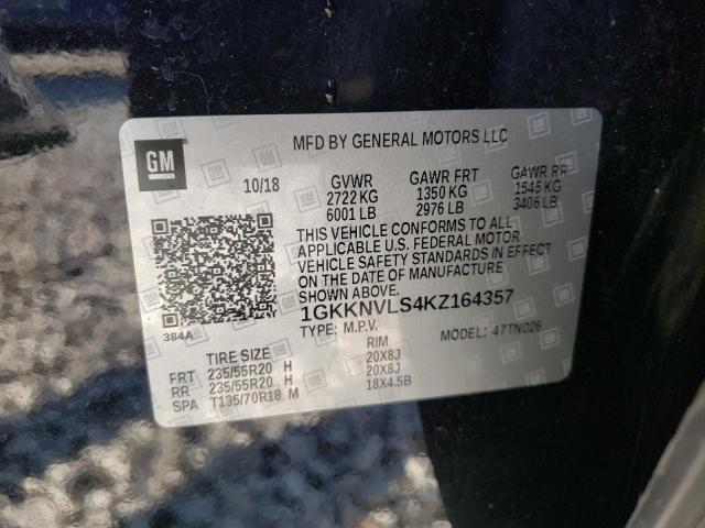 2019 GMC ACADIA ALL 1GKKNVLS4KZ164357