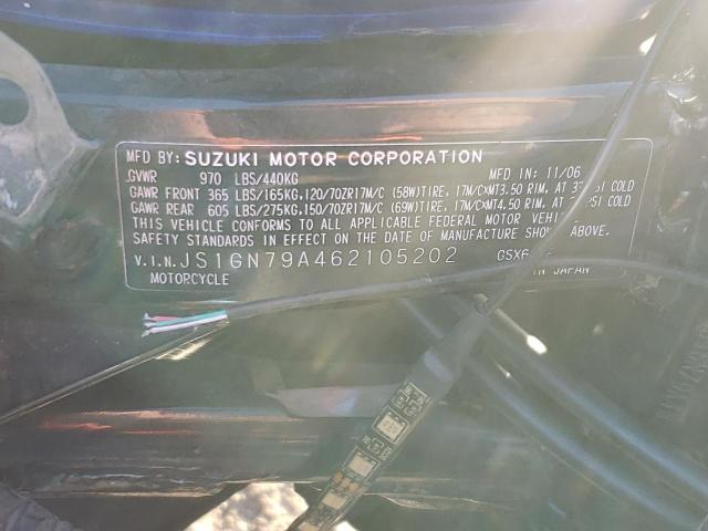 2006 SUZUKI GSX600 F JS1GN79A462105202