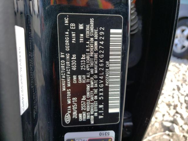 2019 KIA OPTIMA SXL - 5XXGV4L26KG274292