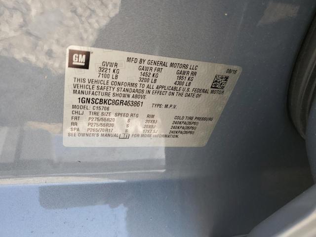 2016 CHEVROLET TAHOE C150 - 1GNSCBKC8GR463861