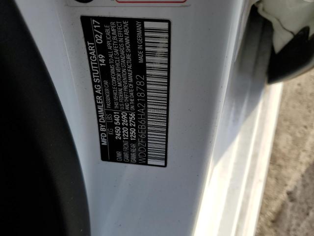 2017 MERCEDES-BENZ E 43 4MATI WDDZF6EB6HA218782