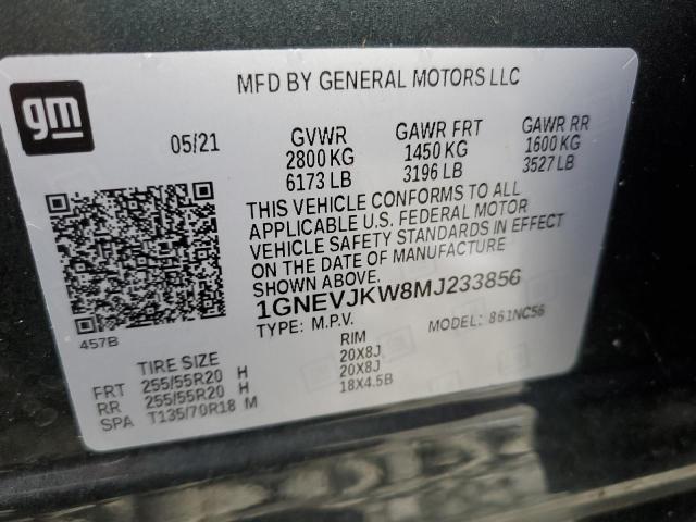 2021 CHEVROLET TRAVERSE R 1GNEVJKW8MJ233856