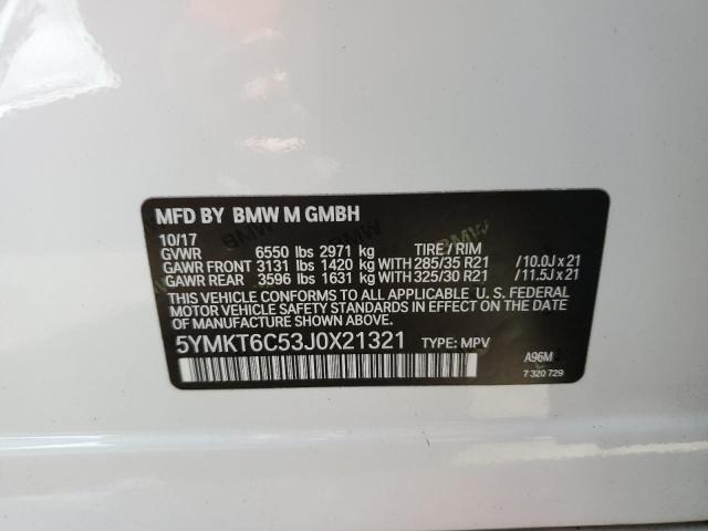 2018 BMW X5 M 5YMKT6C53J0X21321