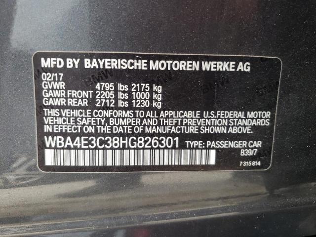 2017 BMW 440I GRAN WBA4E3C38HG826301