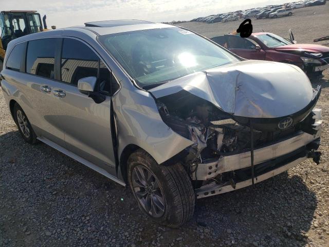 Salvage cars for sale from Copart Earlington, KY: 2021 Toyota Sienna XLE