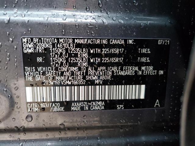2021 TOYOTA RAV4 XLE - 2T3W1RFV5MW166952