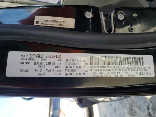 VIN 1C4NJCEB9FD118760 2015 Jeep Compass, Latitude no.10