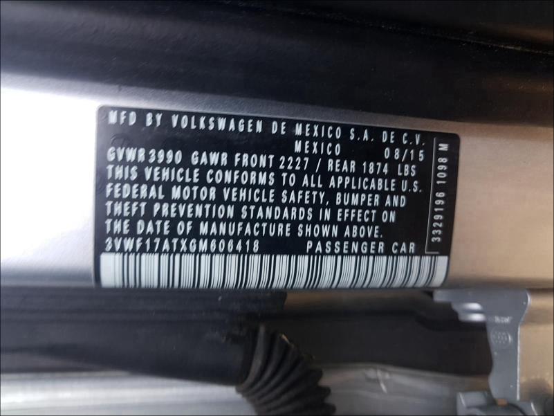 3VWF17ATXGM606418 2016 Volkswagen Beetle 1.8 1.8L