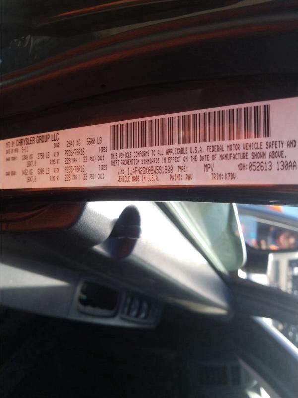 2011 JEEP LIBERTY SP 1J4PN2GK0BW591900