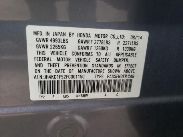 2015 ACURA RLX TECH JH4KC1F52FC001150