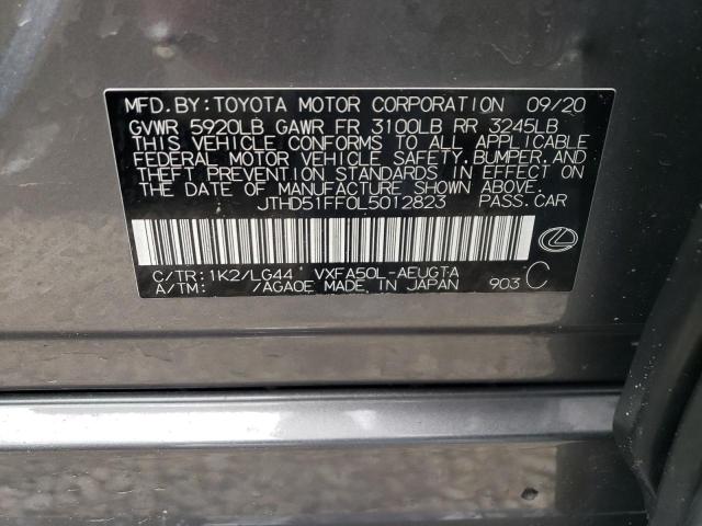 2020 LEXUS LS 500 BAS JTHD51FF0L5012823