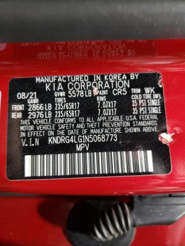 2022 Kia Sorento S VIN: KNDRG4LG1N5068773 Lot: 49169404