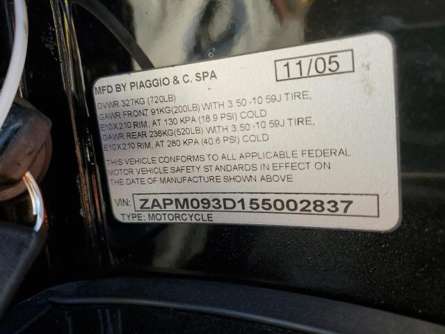 2005 VESPA PX 150 ZAPM093D155002837
