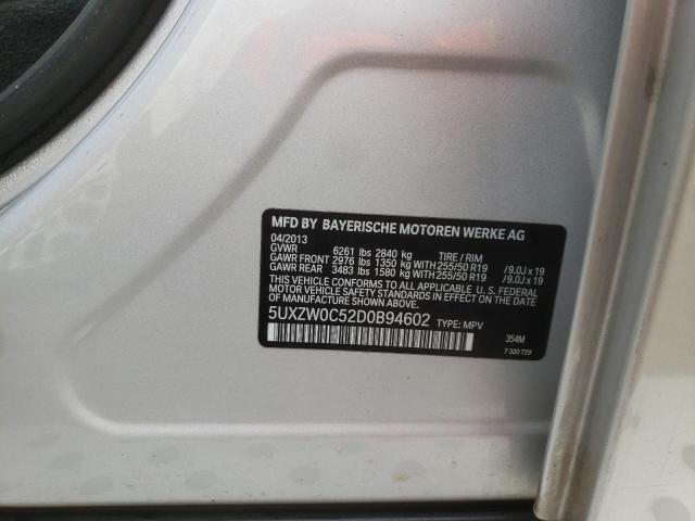 5UXZW0C52D0B94602 BMW X5 Xdrive35d