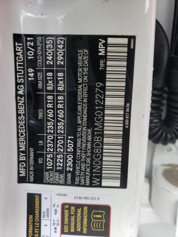 2021 MERCEDES-BENZ 100 W1N0G8DB1MG012279